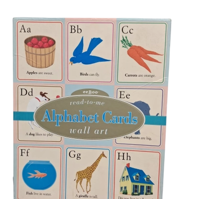 BEAUTIFUL SET OF ALPHABET CARDS 27 X 22 CM
