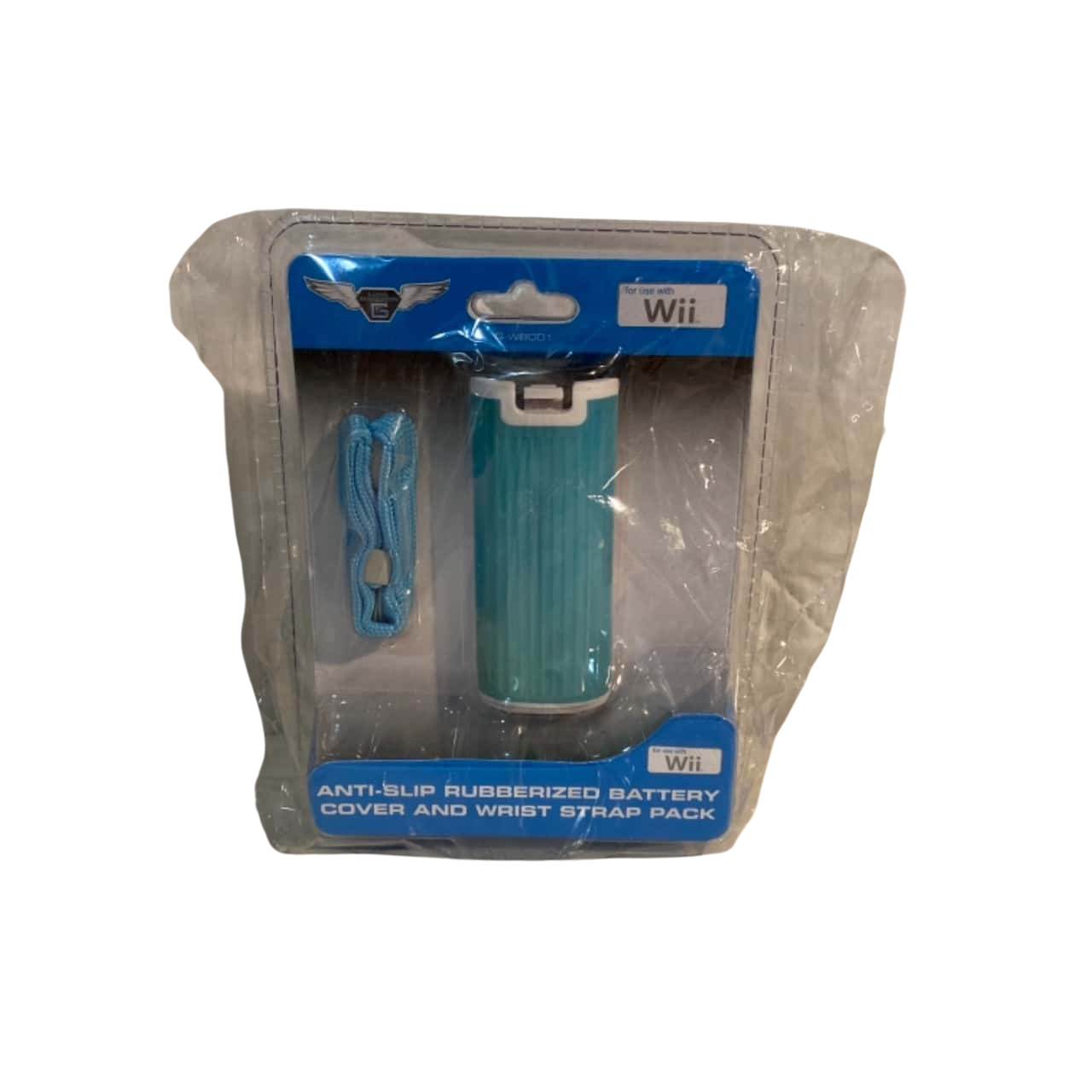 Wii AntiSlip Rubberized Battery Cover And Wrist Strap Pack