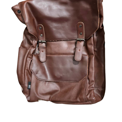 X Tomic Mens Leather Backpack Brown