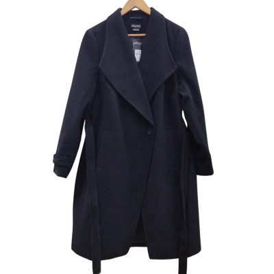 City Chic Womens Size S Winter Coat Black  