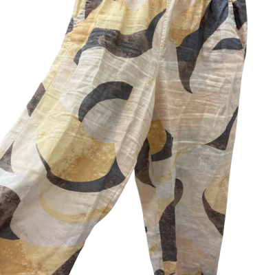 Rachel Zoe Womens  Size 14 Wide Leg Pants Beige / Grey / Pink  