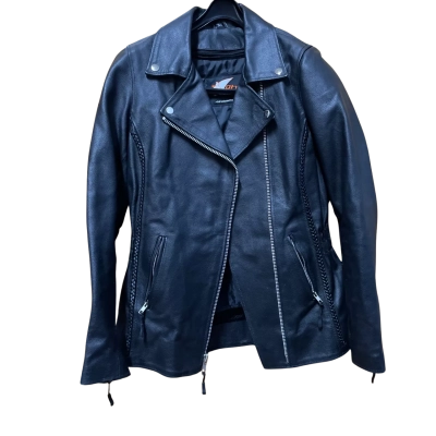 Rhino Leather motorcycle Size XS Leather Jacket Black  