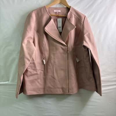 Millers Womens Size 22 Biker Jacket Pink  