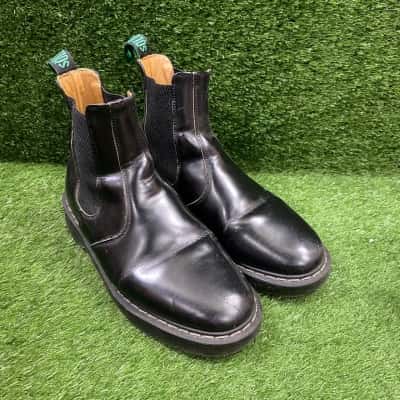 Solovair Hi-Shine Black Dealer Women's Boots Size 5