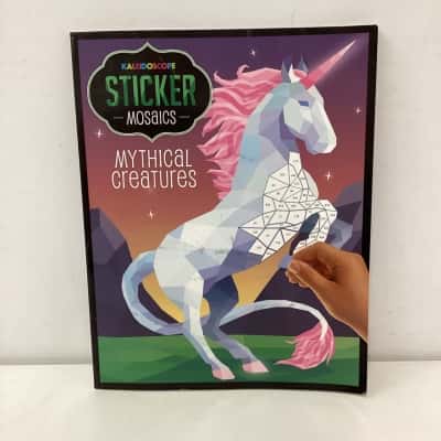 NEW - Kaleidoscope Sticker Mosaics: Mythical Creatures book