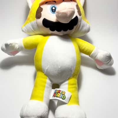 Super Mario in Cat Costume Plush Doll