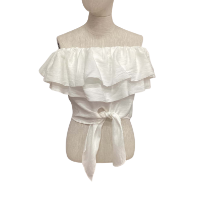 Manning Cartell Womens  Size 8 Off-the-shoulder Top White 