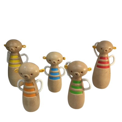 Plan Toys Monkey Bowling Pins as pictured No Bowling Ball