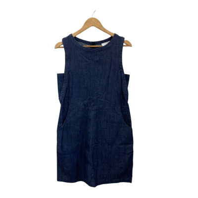 ELK Womens  Size 10 Pinafore Blue Denim