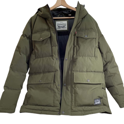 Levi Strauss & Co. Mens Size M Puffer Green / Olive 
