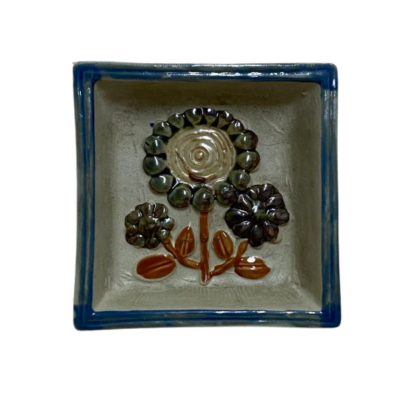 Mid Century Square Trinket Dish