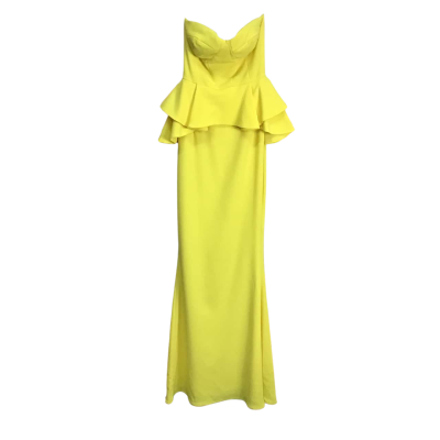 Sheike Womens  Size 6 Yellow Strapless Formal Dress