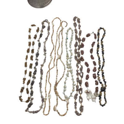  Womens Beaded Necklace Natural Shells Bulk Lot of 8 - Perfect for Markets 
