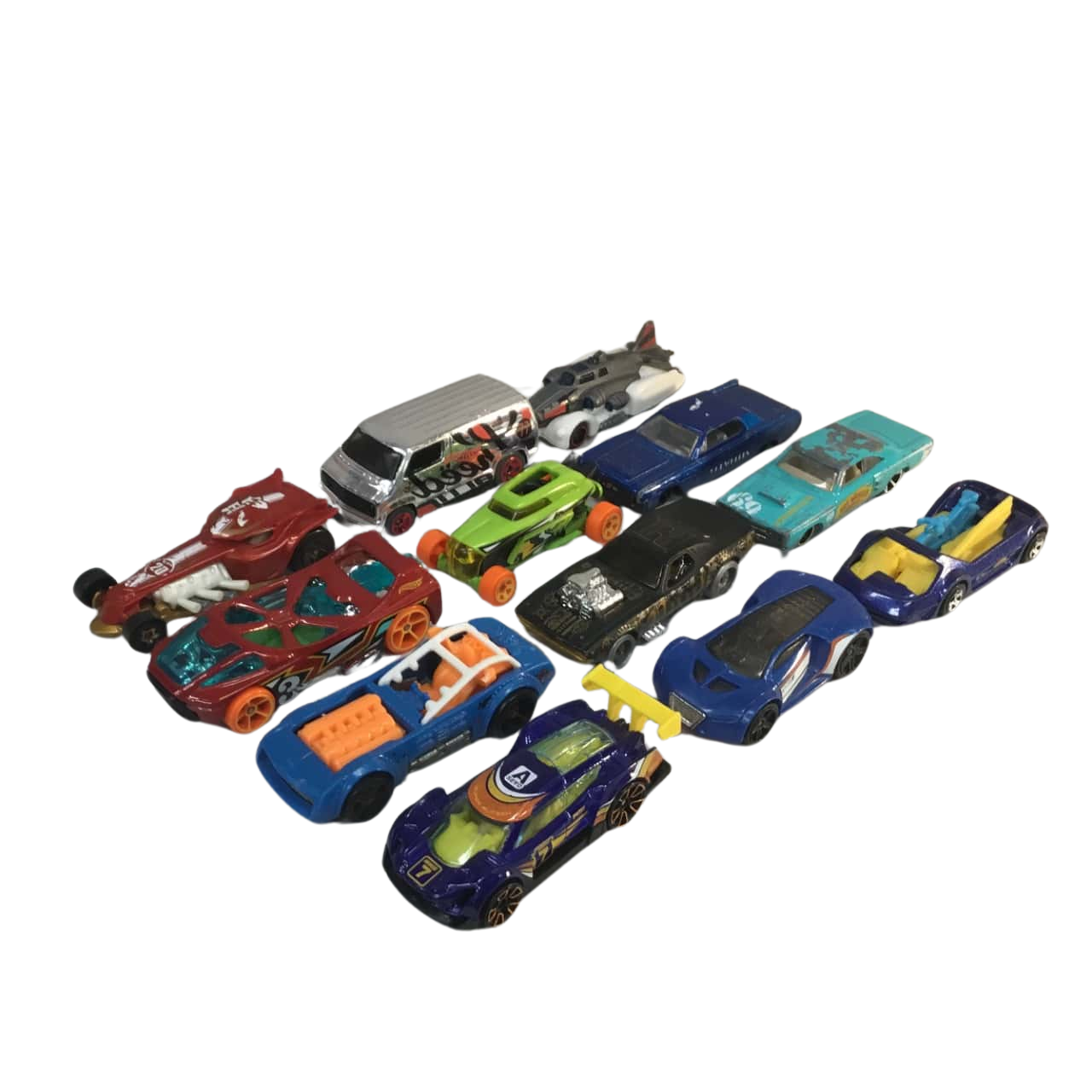 Hot Wheels Assorted Cars x 12 As pictured