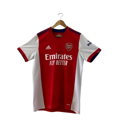 Adidas Men's Arsenal 2021/22 Replica Home Shirt Size L White/Scarlet (RRP $133)