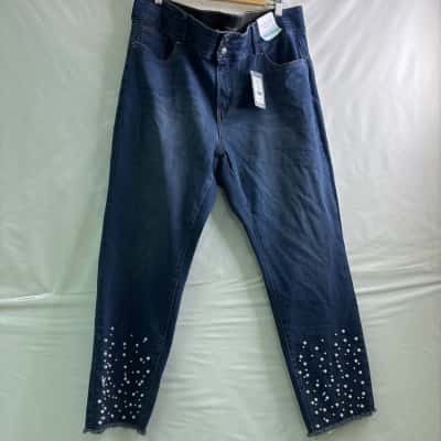 Autograph Womens  Size 20 Straight Leg Jeans Blue 