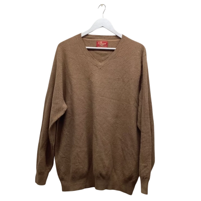 R.M. Williams Mens V-Neck Knit Jumper Size XXL