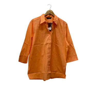 Sara Womens  Size 20 Long Sleeve Poplin  Shirt Orange 