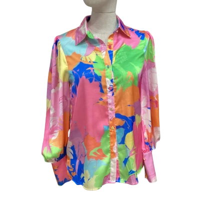Gig & Ella  Womens  Size 6 Long Sleeve Shirt Multicoloured 
