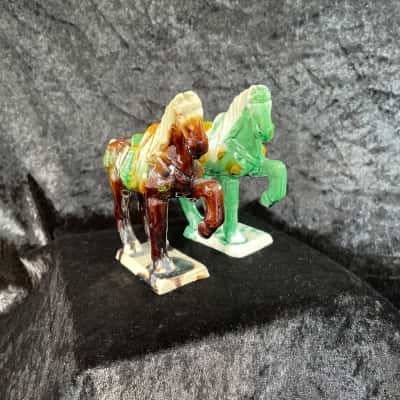 Replica Tang Sancai Pottery Horse Figurines 