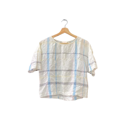 Gorman Size M Short Sleeve Top Multicoloured / Pattern / White 