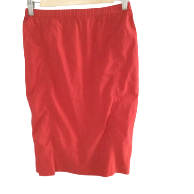 Verge Womens  Size 8 Midi Skirt Red 