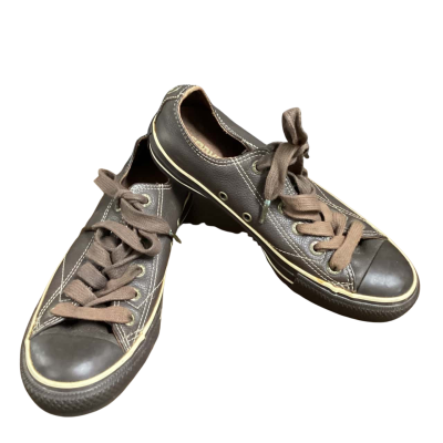 Converse leather street shoes  Size 7 Brown 