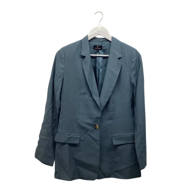 Trent Nathan Blazer Size 8 Teal Tailored Jacket