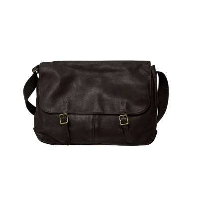 Fossil Messenger Bag Leather Brown 