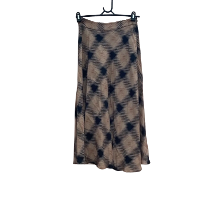 Witchery Womens Size 6 Brown Meshed Check Skirt