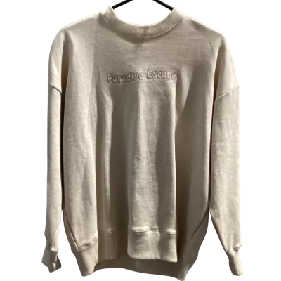 Luck & Trouble Womens  Size 6 Oversized Sweatshirt Cream RRP $90