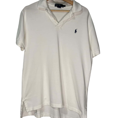 Polo Ralph Lauren Mens white polo shirt Size M 