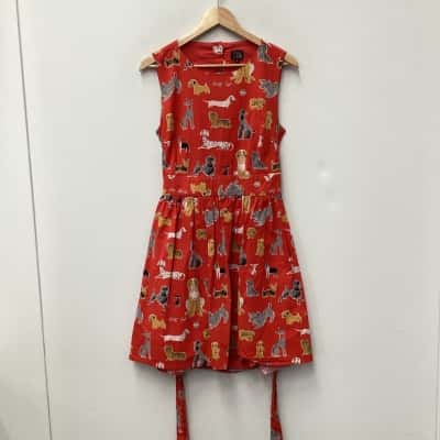 Origami Doll Sleeveless Print Dress - Size 12 