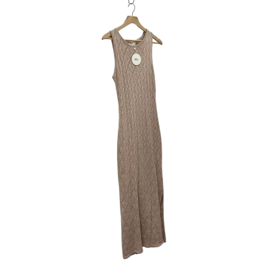 Ally Fashion Womens  Size 10 / S Knit Maxi Dress Beige 