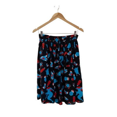 SLY x Parra Womens  Size M Black  / Blue / Red Graphic Print