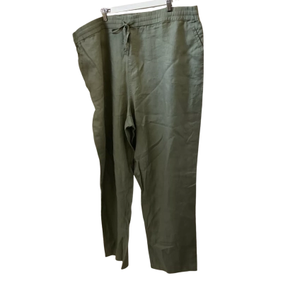 Sara Womens  Size 26 Casual Pants Green 