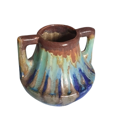 Vintage Belgium Double Handled Vase