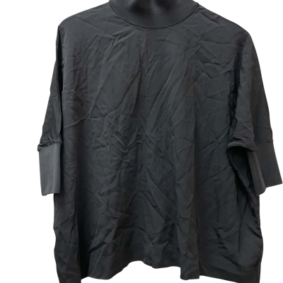 Saba Womens  Size S 3/4 Sleeve Top Black  