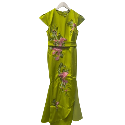  Fehaute Womens  Size 2 Bridesmaid Dress Green BNWT