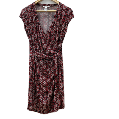 Diane Von Furstenberg Womens  dress Size 6 Black  / Red / White 