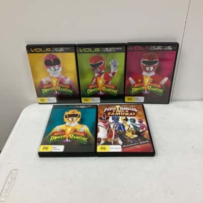 Power Rangers DVDs x5