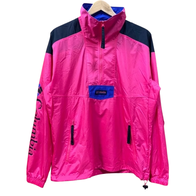 Columbia Fuchsia Windbreaker Jacket Size S  