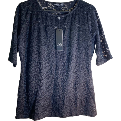 Anthea Crawford Womens  Size L black lace top from the brand Anthea Crawford.