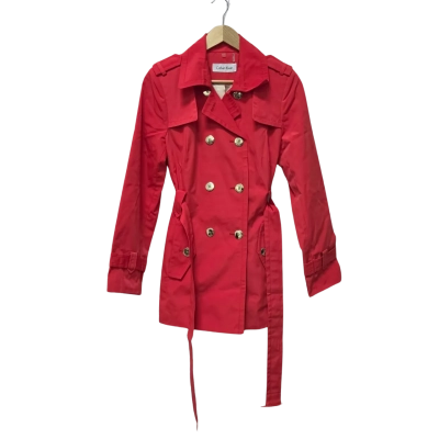 Calvin Klein Womens  Size S Winter Coat Cherry Red 