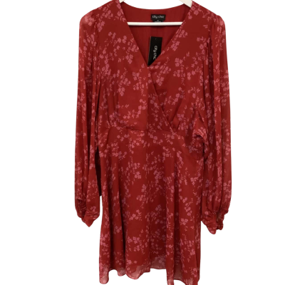 City Chic - Cherry Ditsy - Size XS - BNWT