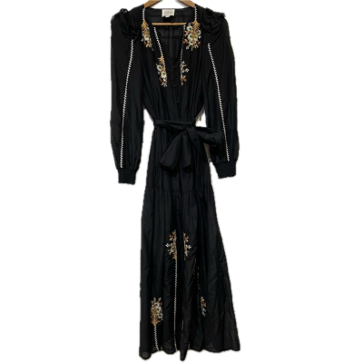 Once/Was Womens Dress Size 0 Black  / Floral / Multicoloured 