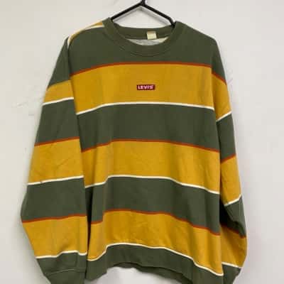 Levi's Mens  Size XL Pullover Olive / Yellow 