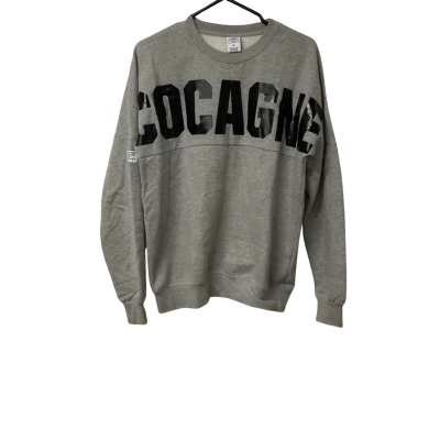  Mens Size M Crew Neck Jumper Black  / Grey 