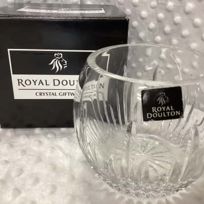 Royal Doulton Crystal Ball Vase 