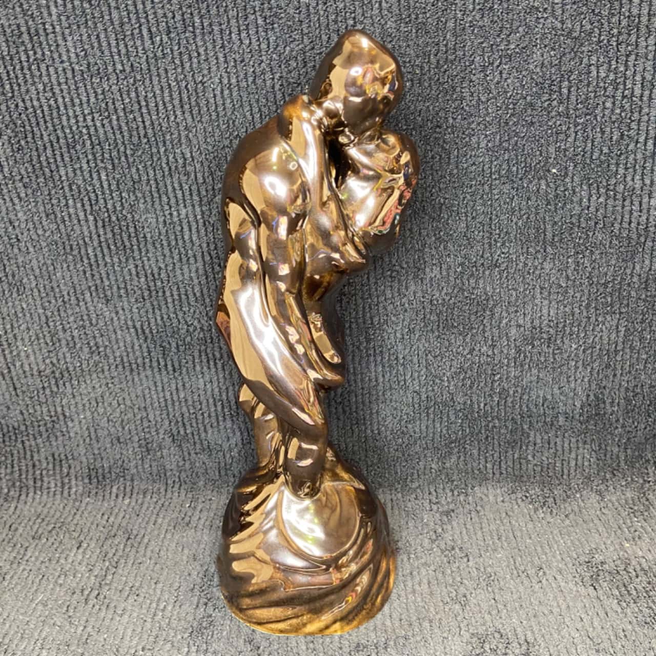 Vintage 1980’s “The Lovers” 15” Kissing Nudes Ceramic Figurine (s)